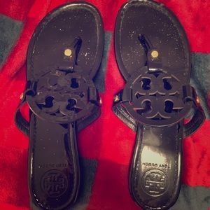 size 8.5 black Tory Burch flats